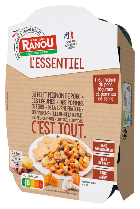 FILET DE MIGNON DE PORC LÉGUMES ET POMMES DE TE...