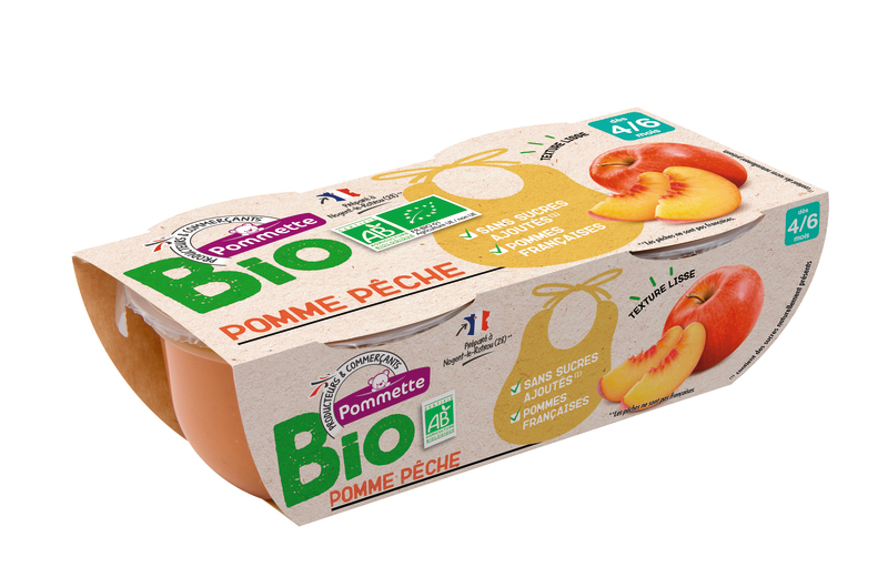 PURÉE POMME PÈCHE pommette bio