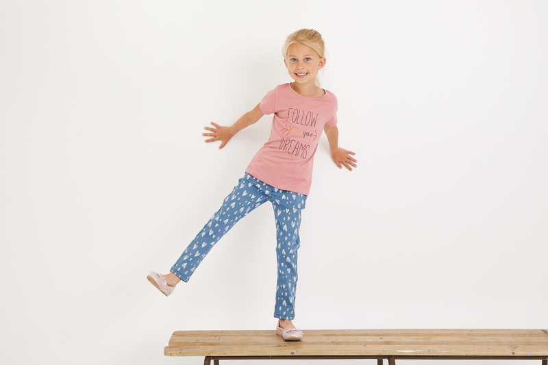 TEE SHIRT FILLE IMPRIMÉ MESSAGE eldys