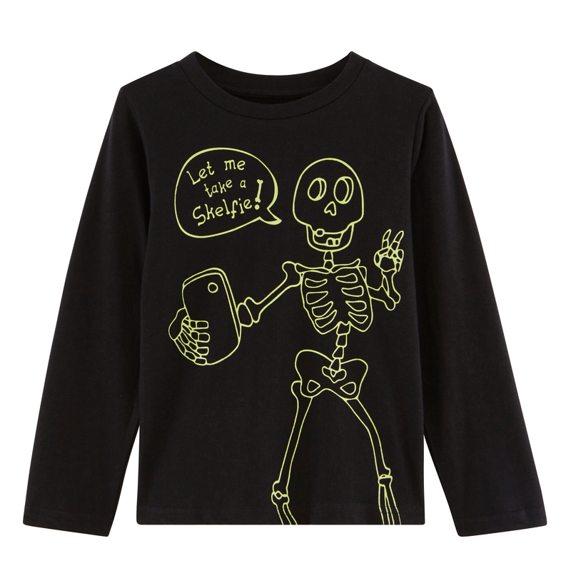 TEE SHIRT GARCON PHOSPHORESCENT eldys