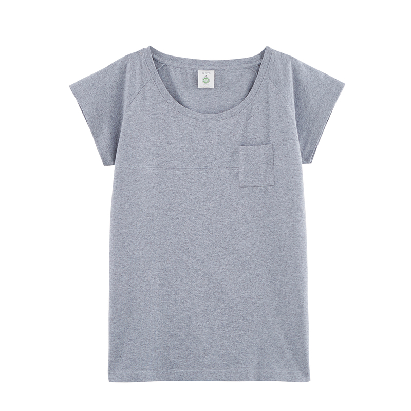 TEE-SHIRT MANCHES COURTES UNI OU RAYÉ FEMME ELDYS