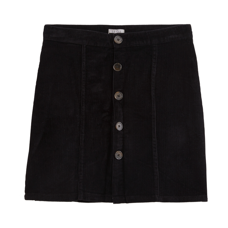 JUPE EN VELOURS BOUTONNÉE FEMME eldys