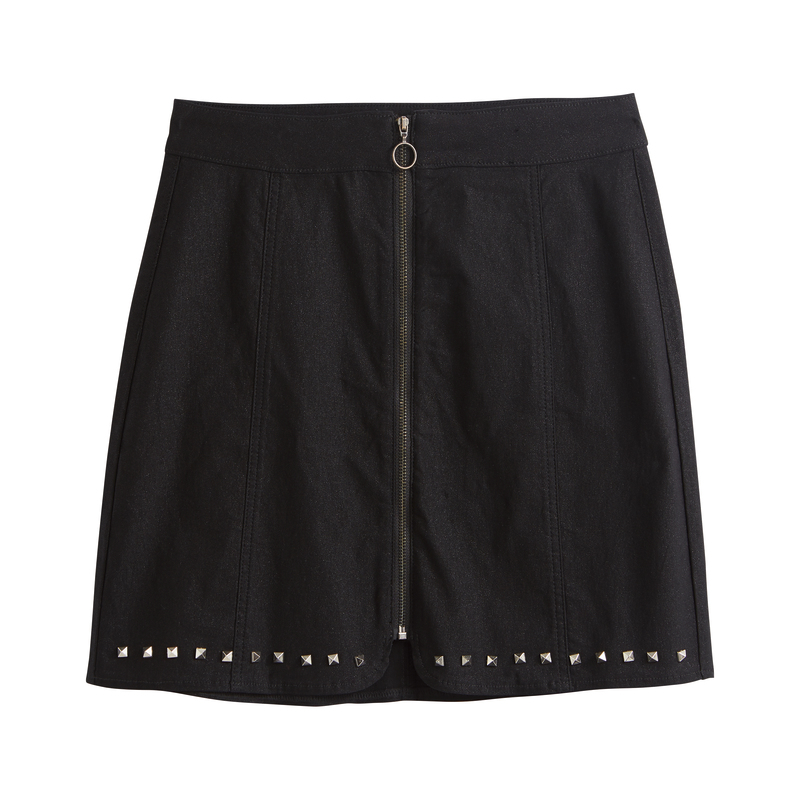 JUPE TRAPÈZE CLOUTÉE FEMME eldys