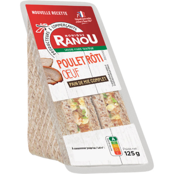 SANDWICH TRIANGLE POULET RÔTI OEUF
