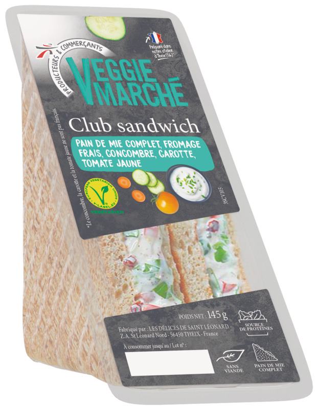 SANDWICH TRIANGLE VEGGIE Veggie Marché