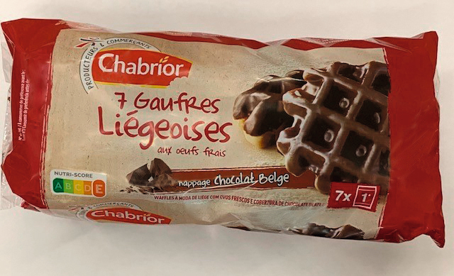 GAUFRES DE LIÈGE NAPPÉES DE CHOCOLAT chabrior