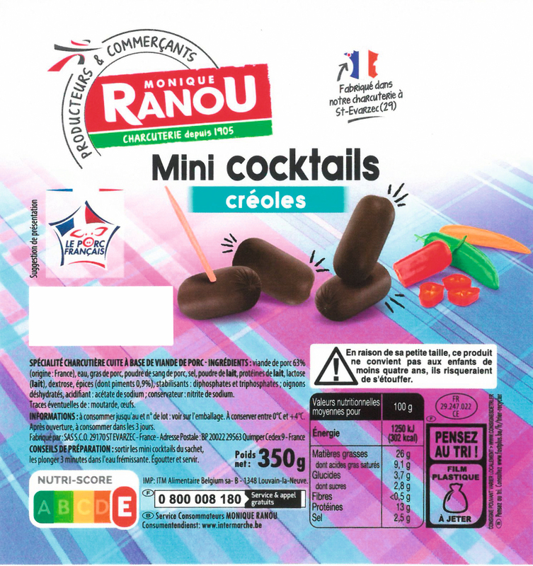 SAUCISSES COCKTAILS CRÉOLES monique ranou