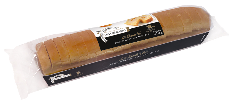 LE BRIOCHÉ DE BOUDIN BLANC AUX ABRICOTS les cré...