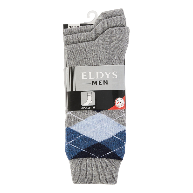 LOT DE 3 MI-CHAUSSETTES HOMME Eldys