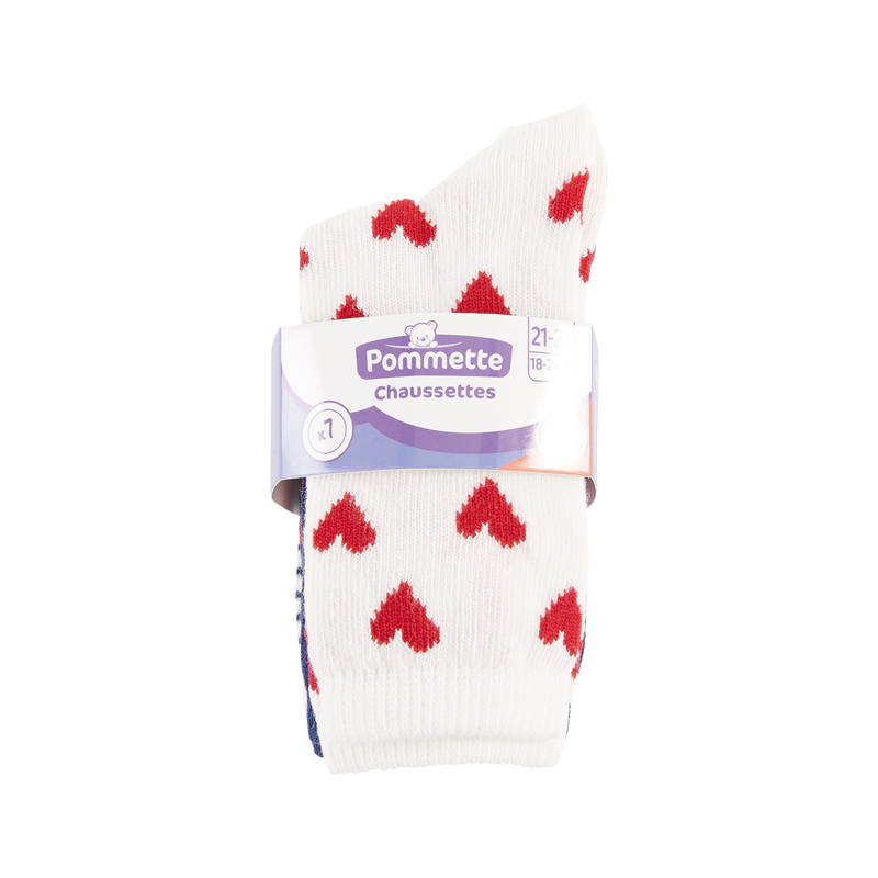LOT DE 7 MI-CHAUSSETTES FILLE/GARÇON Pommette