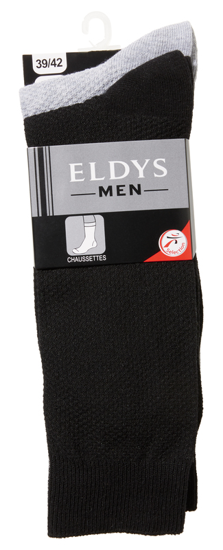 LOT DE 2 MI-CHAUSSETTES FANTAISIES HOMME Eldys