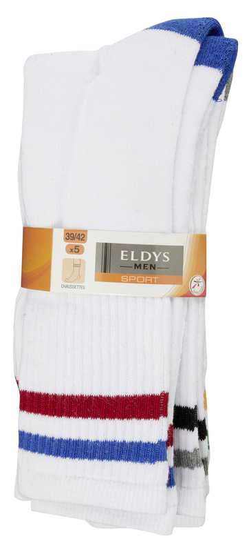 LOT DE 5 MI-CHAUSSETTES HOMME OU ENFANT Eldys
