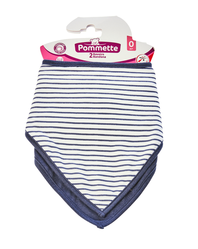 2 BAVOIRS BANDANAS POMMETTE