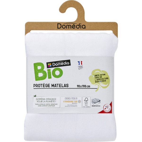 PROTÈGE MATELAS 1 PERSONNE 
DOMÉDIA BIO