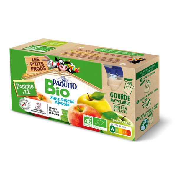 GOURDES SANS SUCRES AJOUTÉS POMME 
