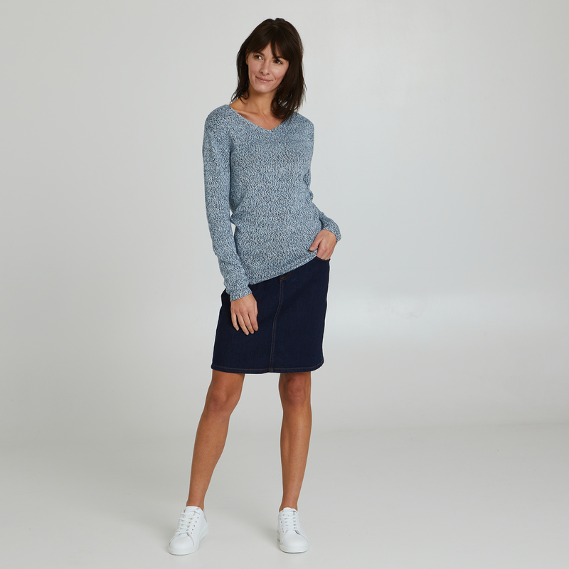 PULL MAILLE MOULINÉE FEMME eldys