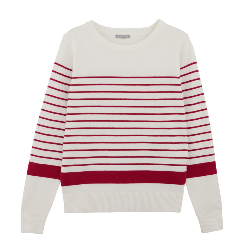 PULL RAYÉ TOUCHER DOUX FEMME eldys