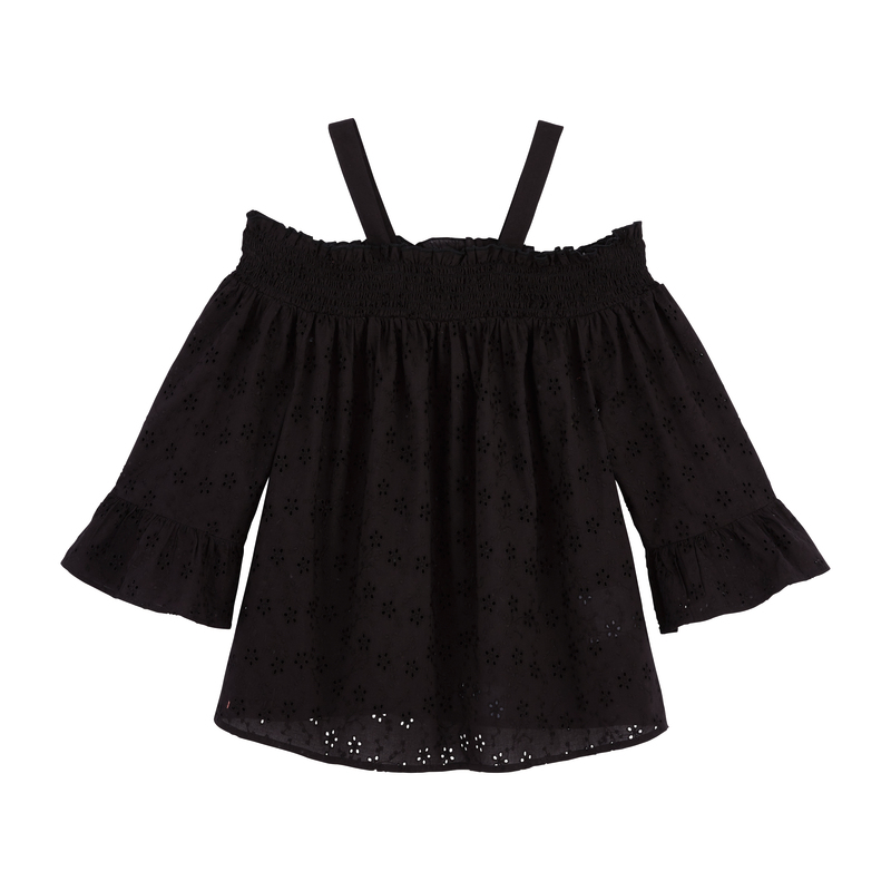 TOP OFF SHOULDER BRODERIE ANGLAISE FEMME eldys