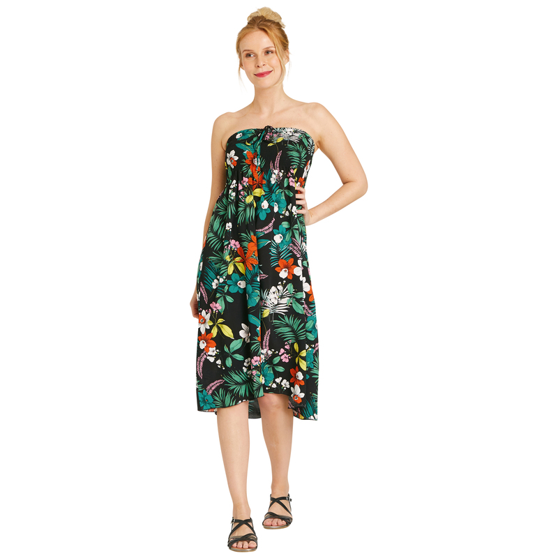 ROBE SMOCKÉE IMPRIMÉE FEMME eldys