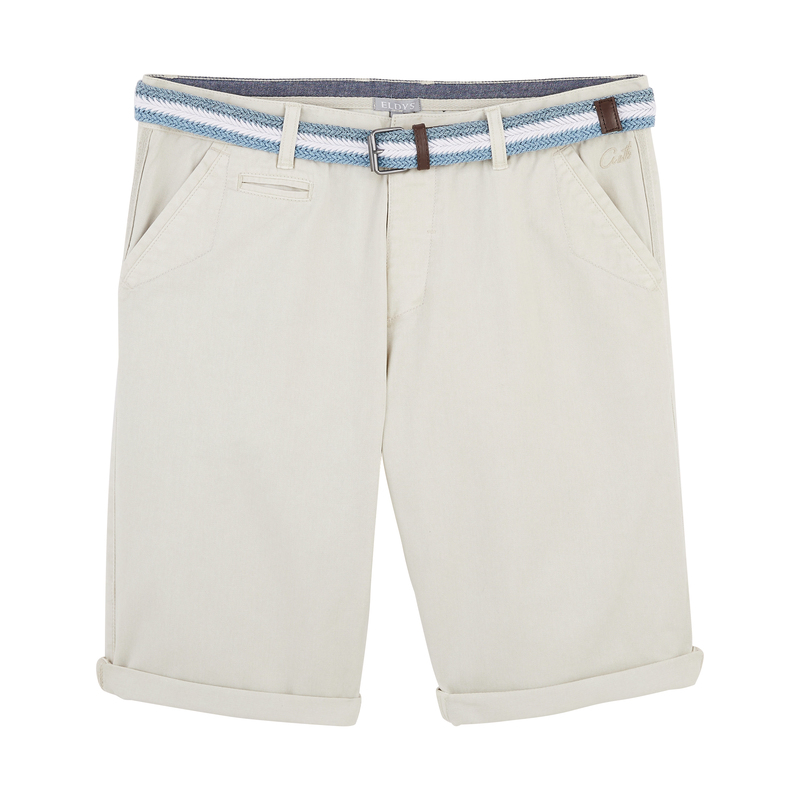 BERMUDA AVEC CEINTURE EN TISSU HOMME eldys