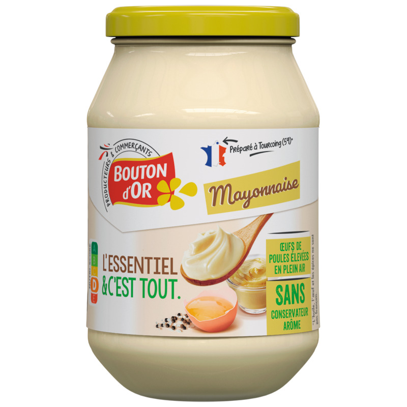 MAYONNAISE NATURE L'ESSENTIEL bouton d'or
