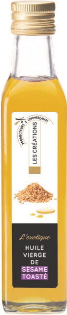 HUILE VIERGE DE SÉSAME TOASTE les créations