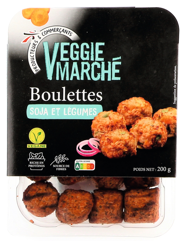 BOULETTES SOJA ET LÉGUMES veggie marché