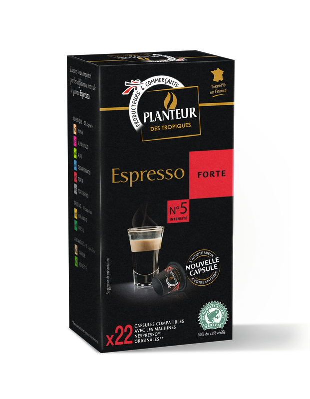 planteur des tropiques CAPSULES CAFÉ FORTE planteur des tropiques code EAN 3250392868321 