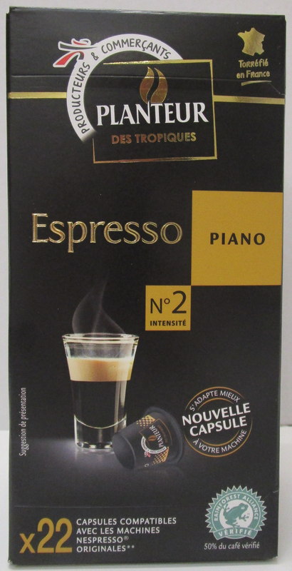planteur des tropiques CAPSULES CAFÉ  PIANO planteur des tropiques code EAN 3250392868352 