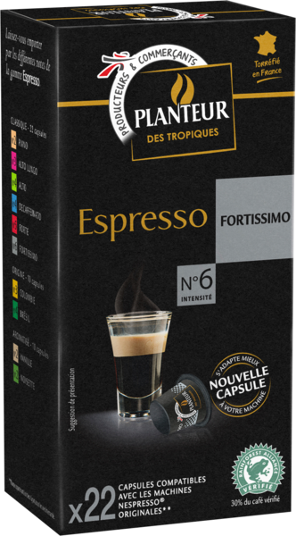CAPSULES DE CAFÉ ESPRESSO FORTISSIMO
