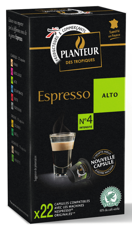 planteur des tropiques CAPSULES CAFÉ ALTO planteur des tropiques code EAN 3250392868475 