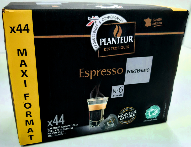 planteur des tropiques CAPSULES FORTISSIMO X44 planteur des tropiques code EAN 3250392881948 