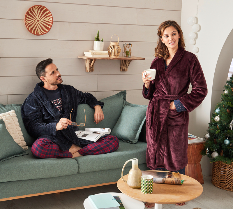 ROBE DE CHAMBRE FEMME JACQUARD eldys