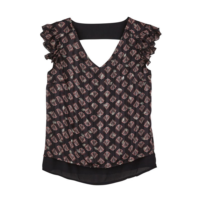 BLOUSE MANCHES COURTES FANTAISIE LUREX FEMME