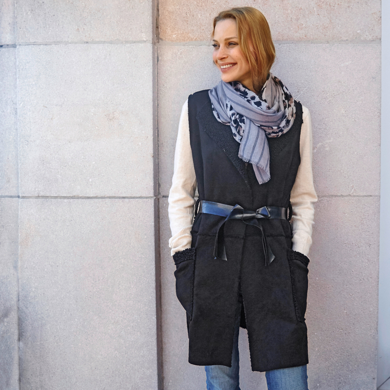 VESTE SANS MANCHES DOUBLEE FEMME eldys