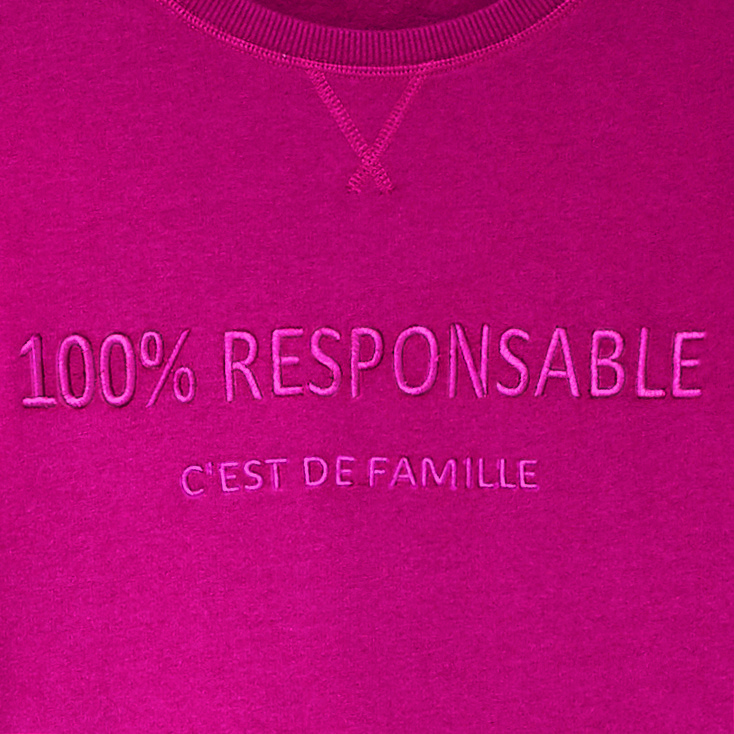 SWEAT MESSAGE FEMME EN COTON ISSU DE L'AGRICULT...