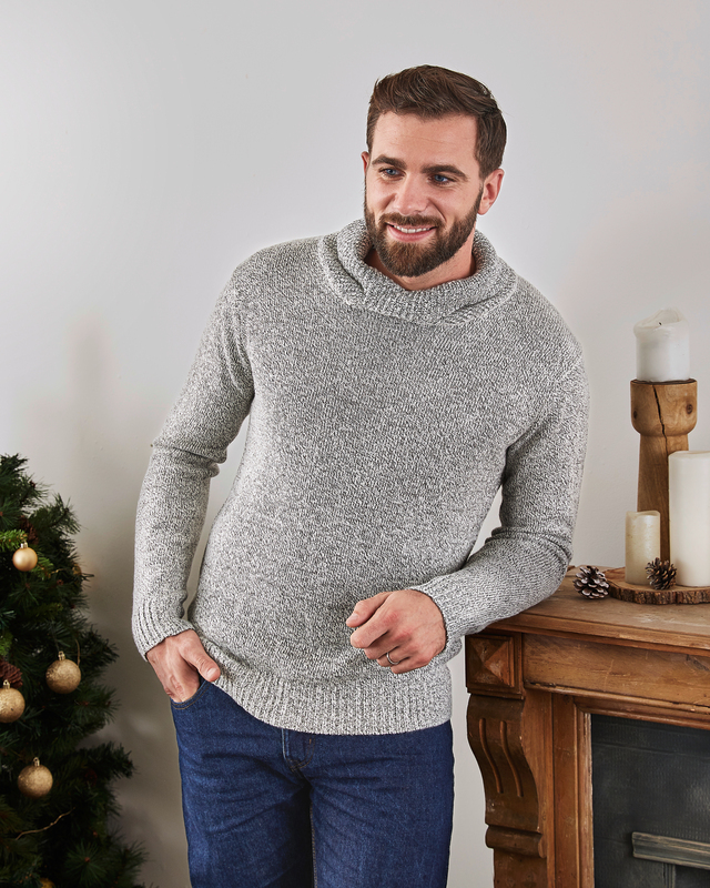 PULL MAILLE MOULINÉE HOMME eldys