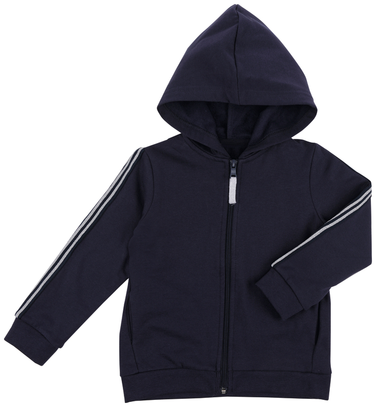 SWEAT À CAPUCHE ZIPPÉ BANDE BRILLANTE LATÉRALE ...