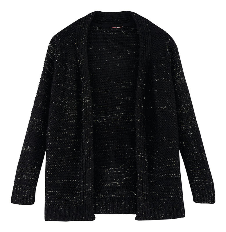 GILET EN MAILLE BRILLANTE FILLE eldys