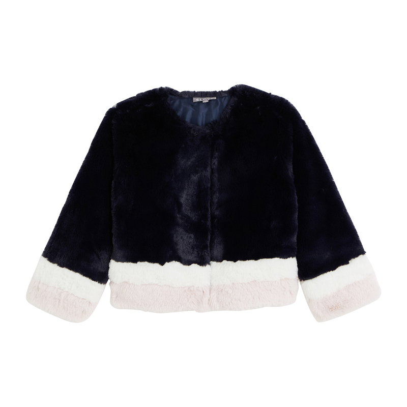 VESTE FILLE FAUSSE FOURRURE eldys