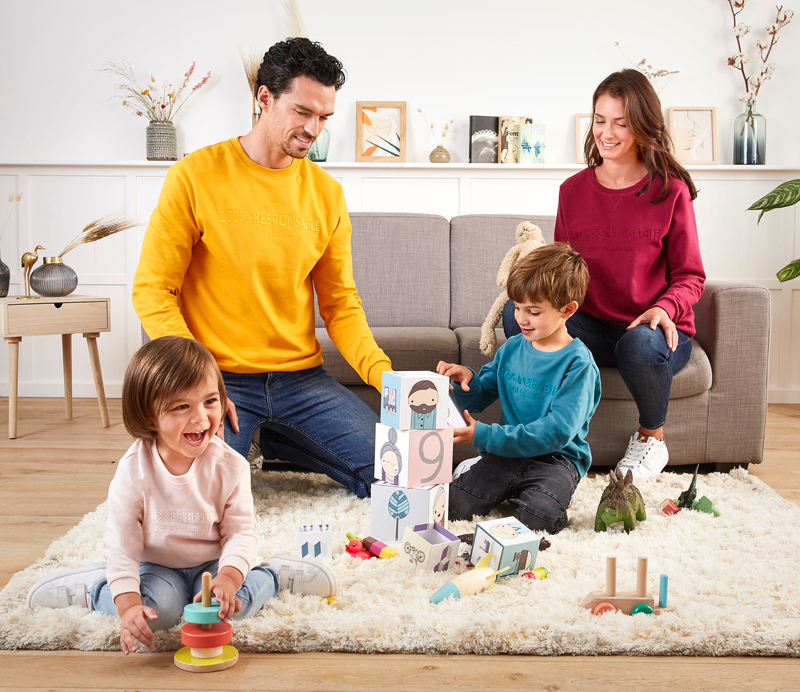 SWEAT LAYETTE À MESSAGE EN COTON ISSU DE L'AGRI...