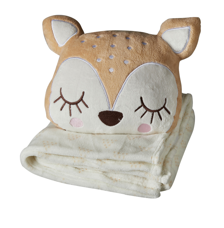 COUSSIN ET PLAID BÉBÉ POMMETTE