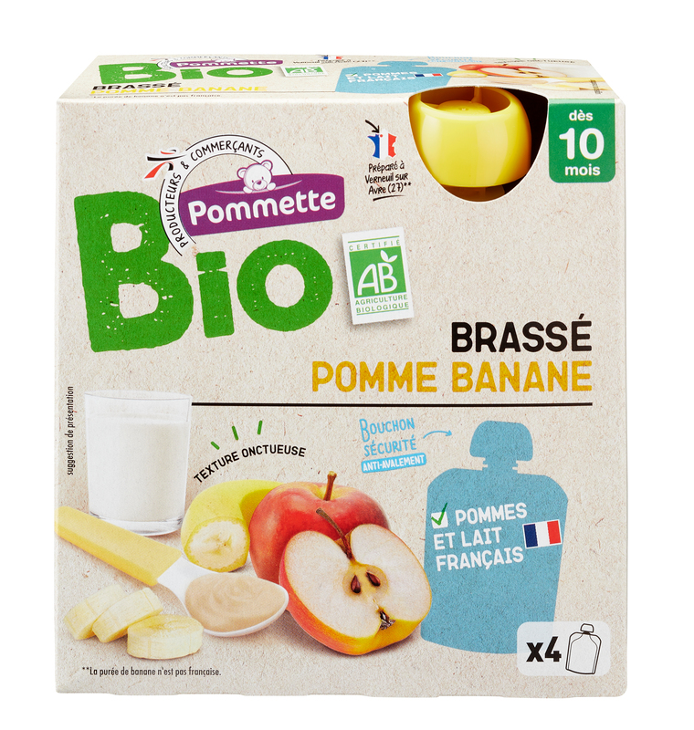 GOURDES BRASSÉ POMME BANANE Pommette bio