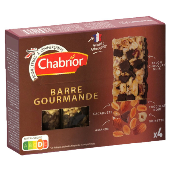 BARRE GOURMANDE AUX FRUITS SECS, AUX CÉRÉALES E...