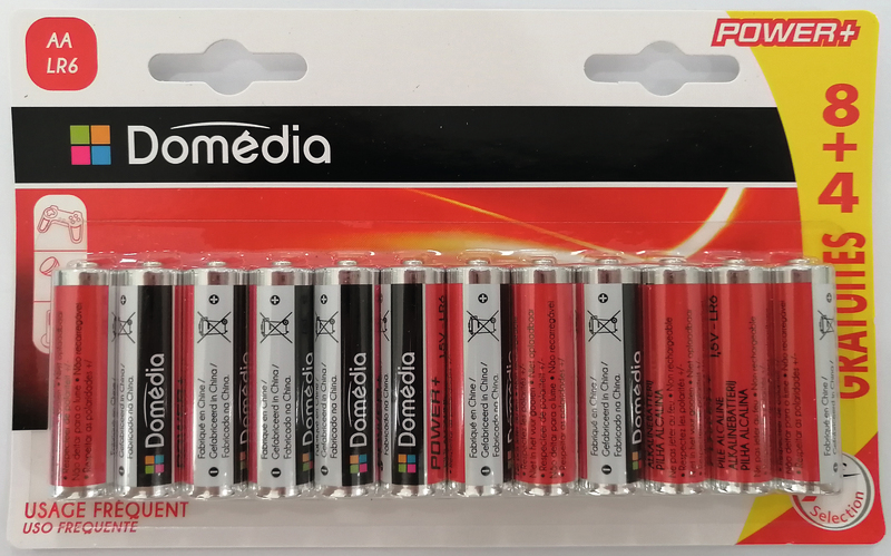 PILES LR6 8+4 EN POWER +