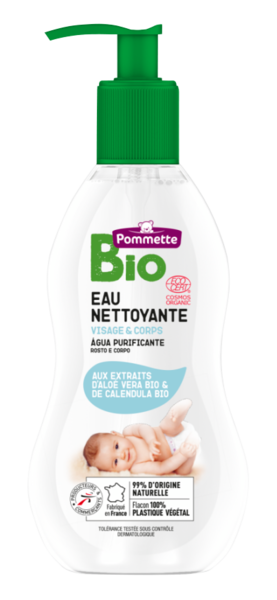 POMMETTE BIO EAU NETTOYANTE VISAGE & CORPS 
POMMETTE BIO code EAN 3250392927165 