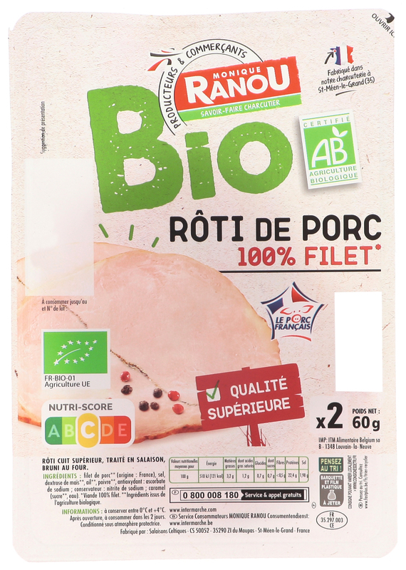 RÔTI DE PORC 100% FILET BIO monique ranou