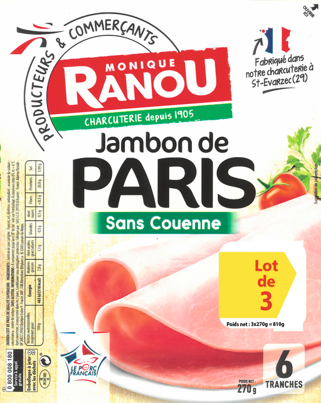 JAMBON DE PARIS DÉCOUENNÉES monique ranou 3250392933852 monique ranou