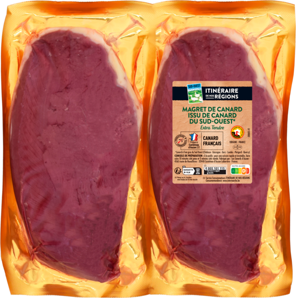 MAGRETS DE CANARD EXTRA TENDRE X2
