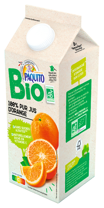 PUR JUS D'ORANGE BIO PAQUITO